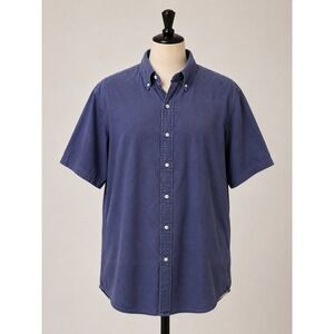 Polo Jeans Co Ralph Lauren Short Sleeve Button Down Shirt Blue Large 90ss Y2k